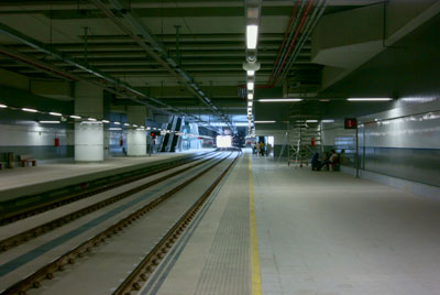 New Malaga airport train station